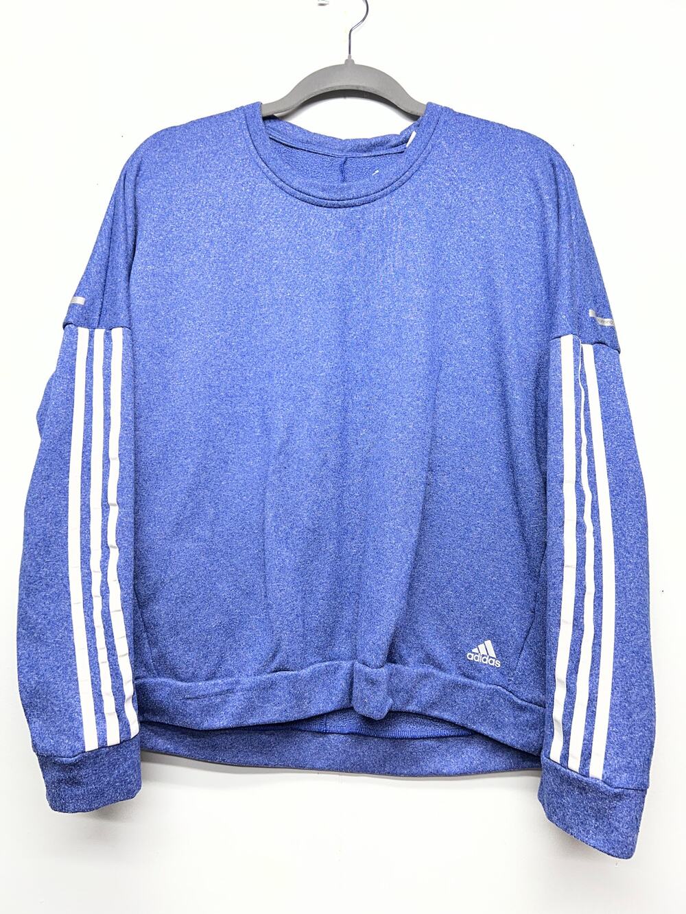 Adidas Activewear Pullover Blue Sweatshirt Womens XL Gym Running Walking Casual